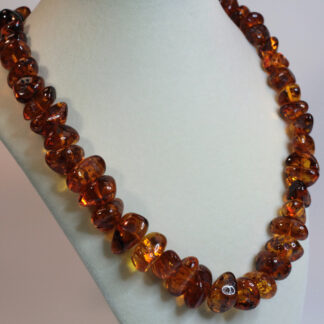 Genuine Natural Amber Nugget Necklace