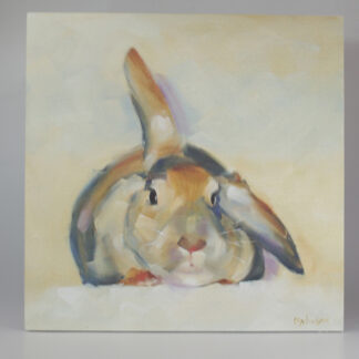 Authentic Original Cheryl Wilson Rabbit Painting